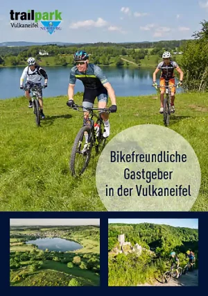 Broschüre „Bikefreundliche Gastgeber“ & TrailPark-Karte – Unterwegs im Land der Maare und Vulkane